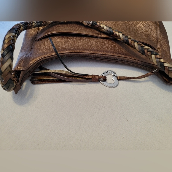 Bronze Pebbled Brighton Shoulder Bag - Picture 6 of 6